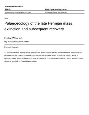 Appendix 7.4: Functional Diversity of Marine Ecosystems After the Late Permian Mass Extinction Event
