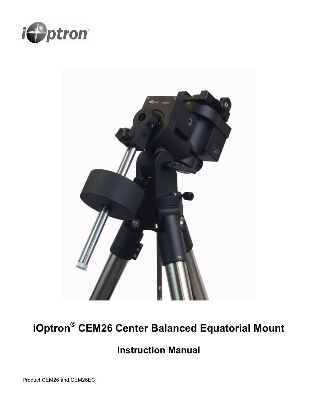 Ioptron CEM26 Center Balanced Equatorial Mount