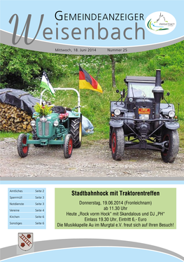 2014-06-18 Gemeindeanzeiger Weisenbach KW25