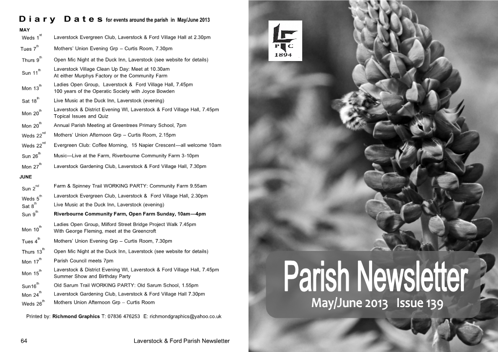 Laverstock & Ford Parish Newsletter