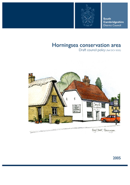 Horningsea Conservation Area Appraisal 2006