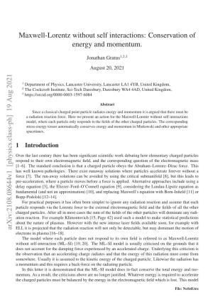 Maxwell-Lorentz Without Self Interactions