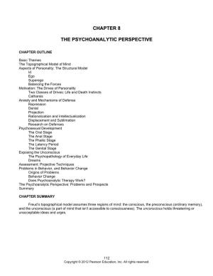 The Psychoanalytic Perspective