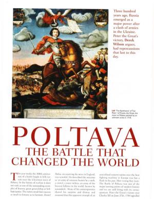 Chapter 13 Poltava the Battle That Changed the World