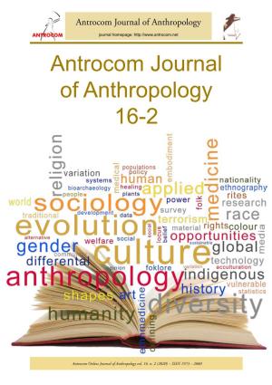 Antrocom Journal of Anthropology 16-2
