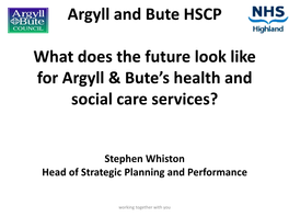 Argyll and Bute Health and Social Care
