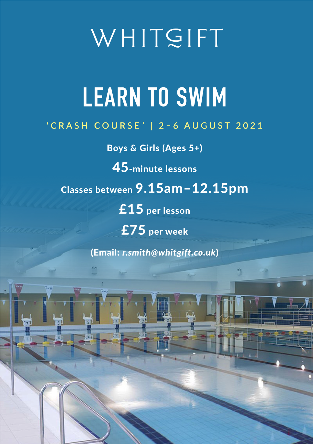 Learn to Swim ‘Crash Course’ | 2–6 August 2021