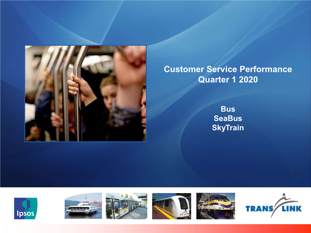 Customer Service Performance Quarter 1 2020