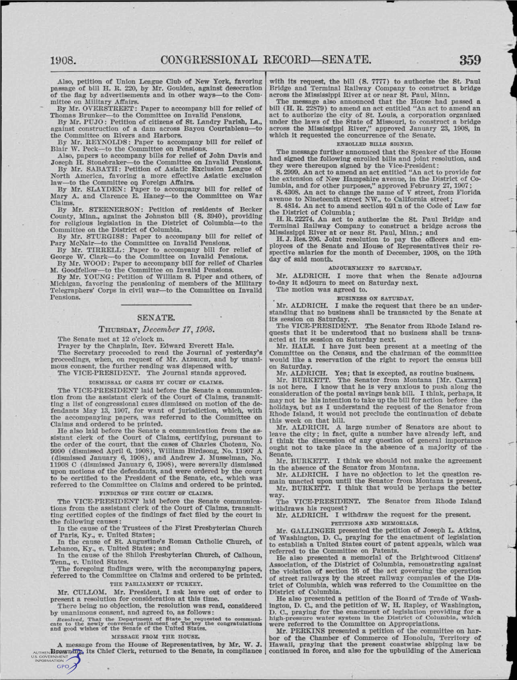 Congressional Record-Sen Ate. 36I