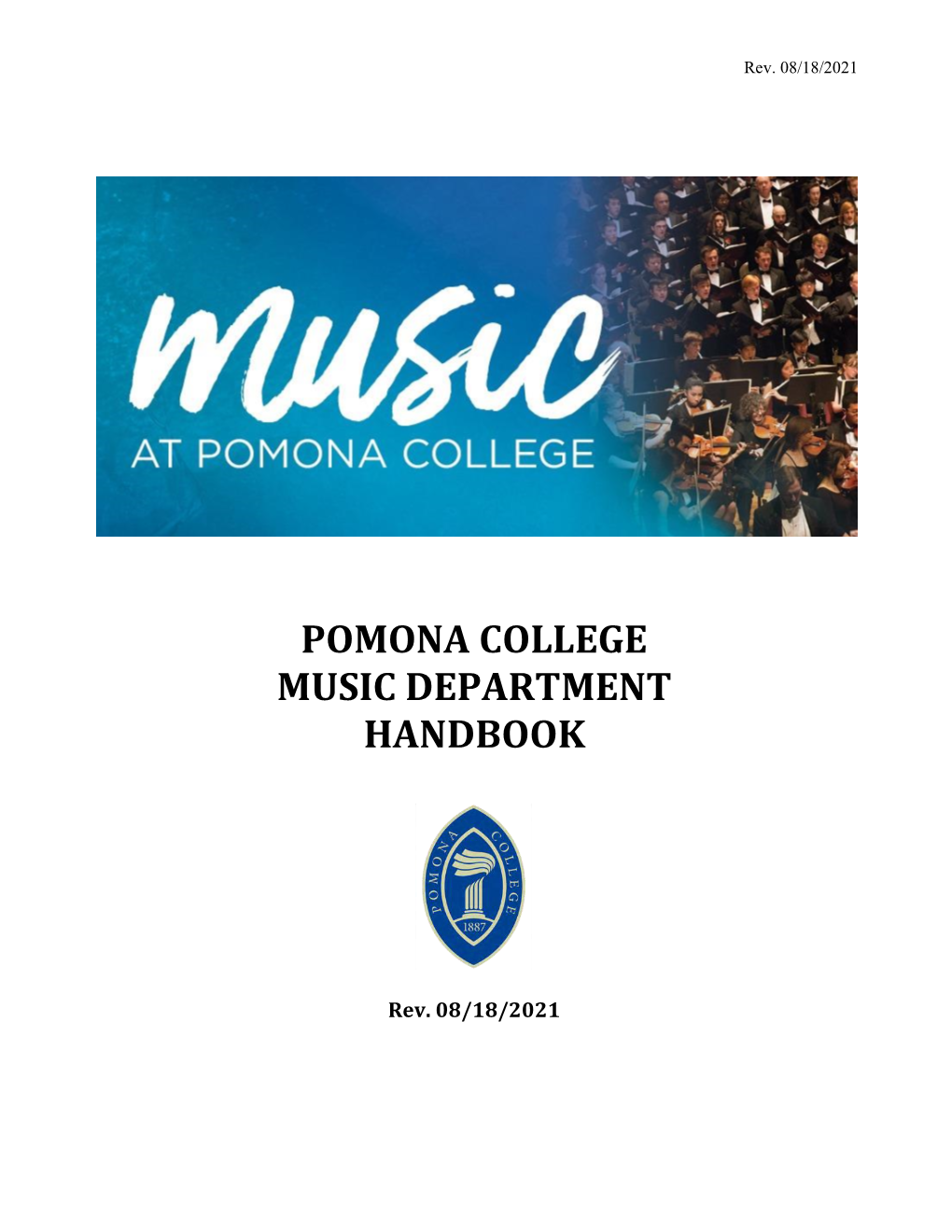 Pomona College Music Department Handbook