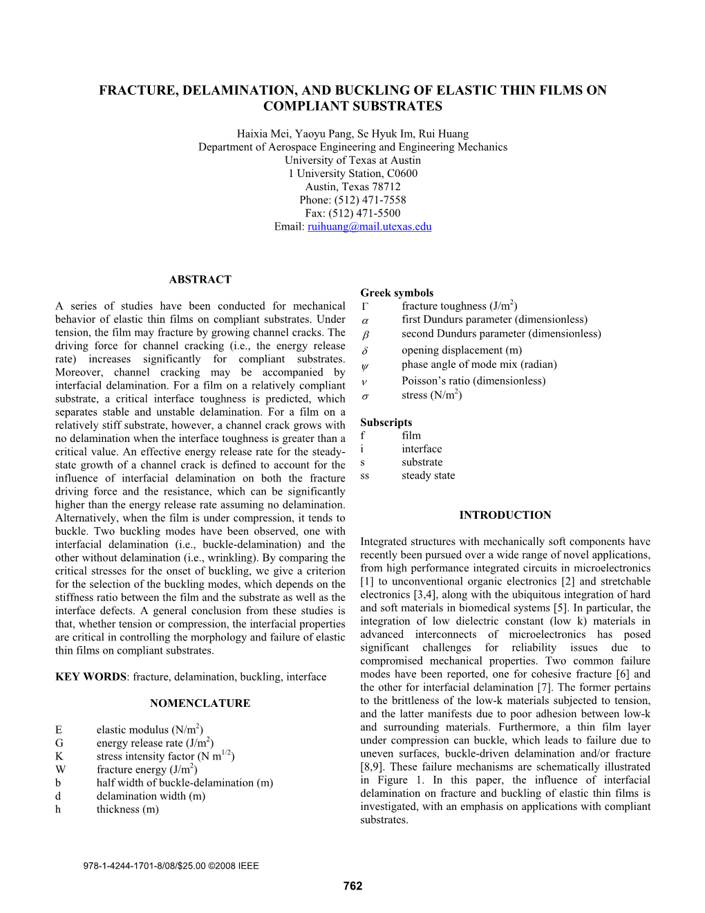 Fracture, Delamination, and Buckling of Elastic Thin Films on Compliant Substrates