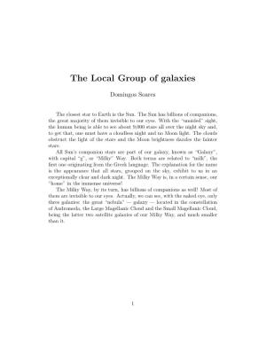 The Local Group of Galaxies