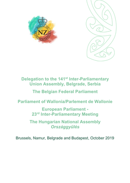 Report on 141St IPU Assembly and Belgium