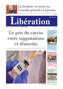 Le Prix Du Vaccin Entre Supputations Et Démentis