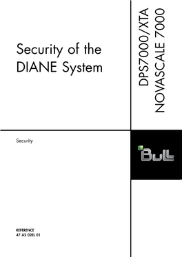 DPS7000/XTA User's Guide Security on the DIANE System