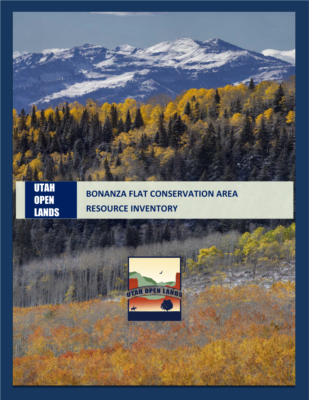 Bonanza Flat Conservation Area Resource Inventory