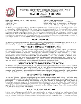 2020 Water Quality Report