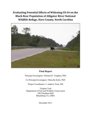 NC US 64 Black Bear Final Report