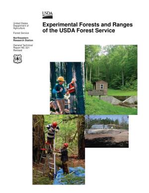 Experimental Forests and Ranges of the USDA Forest Service