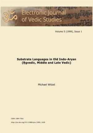 Substrate Languages in Old Indo-Aryan (Ṛgvedic, Middle and Late Vedic)