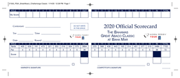 2020 Official Scorecard