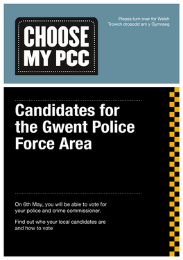 Candidates for the Gwent Police Force Area