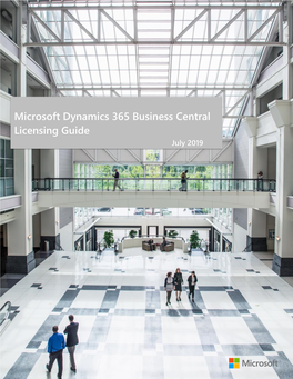 Microsoft Dynamics 365 Business Central Licensing Guide July 2019