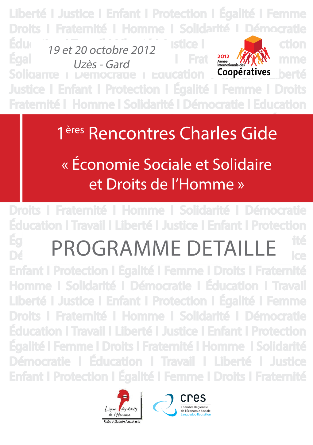 Programme Detaille