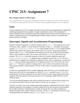 CPSC 213: Assignment 7