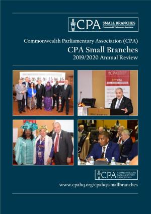 CPA Small Branches 2019/2020 Annual Review