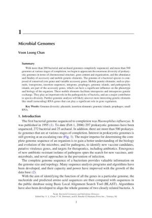 Microbial Genomes 1