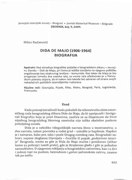 Dida De Majo (1906-1964) Biografija