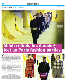 Abloh Refinds His Dancing Feet As Paris Fashion Parties