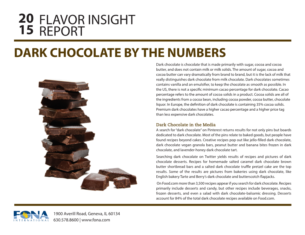 20 15 Flavor Insight Report