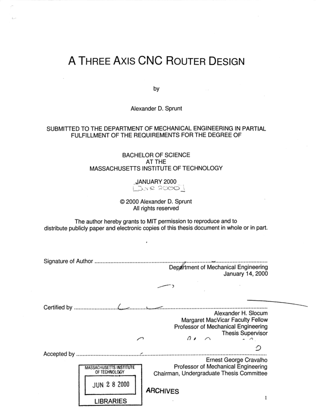 A THREE Axis CNC ROUTER DESIGN