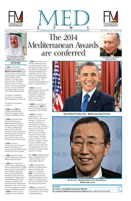 The 2014 Mediterranean Awards Are Conferred