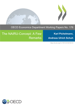 THE NAIRU-CONCEPT: a FEW REMARKS by Karl Pichelmann and Andreas Ulrich Schuh