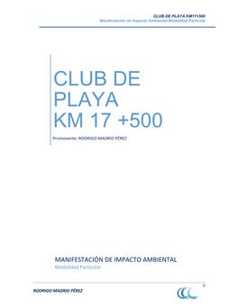 Club De Playa Km 17 +500