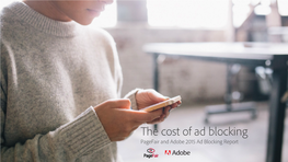 E Cost of Ad Blocking Pagefair and Adobe 2015 Ad Blocking Report