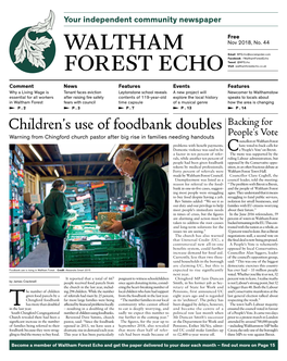Waltham Forest Echo #44, November 2018