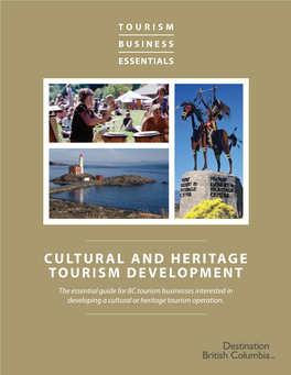 Guide to Cultural and Heritage Tourism Development