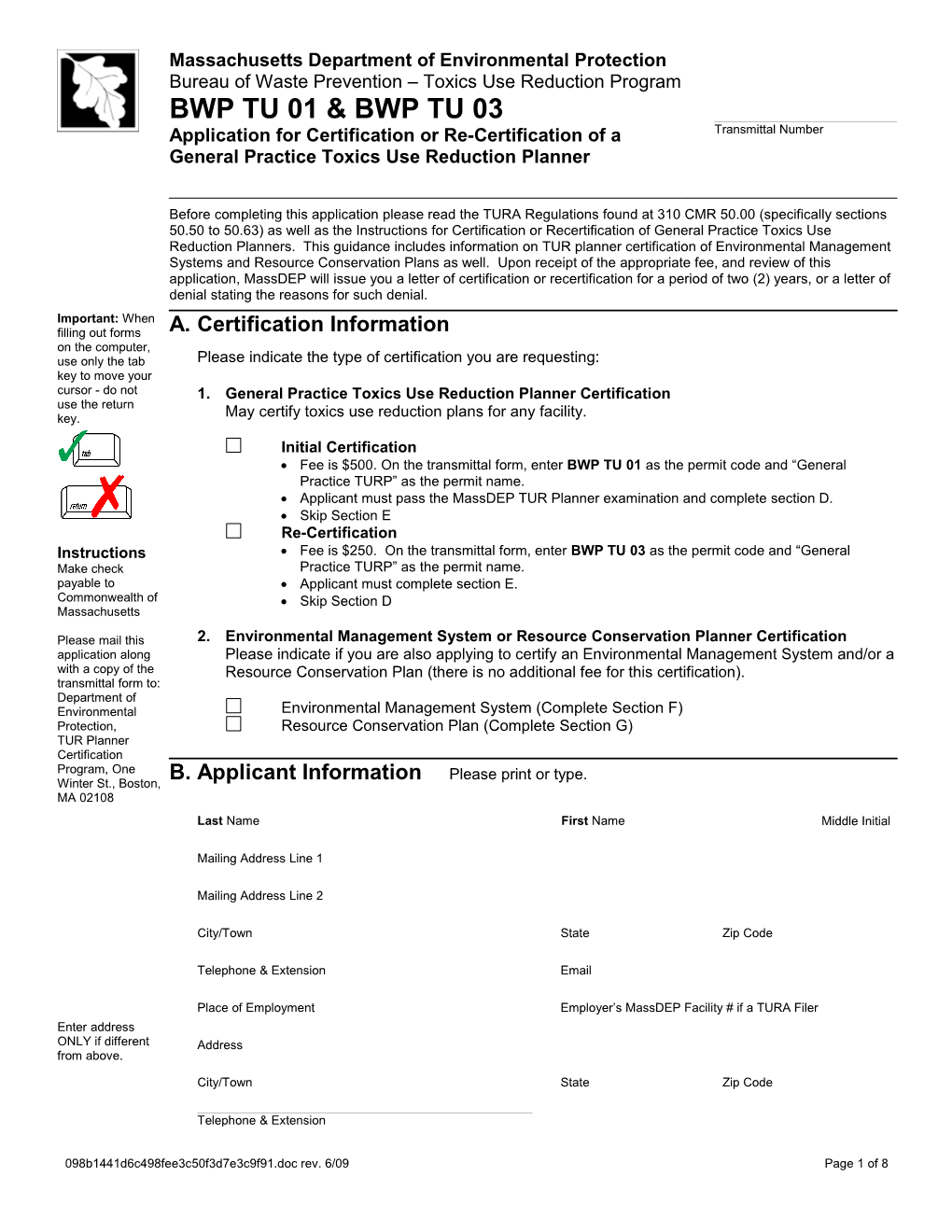 Massachusetts Department of Environmental Protection s2