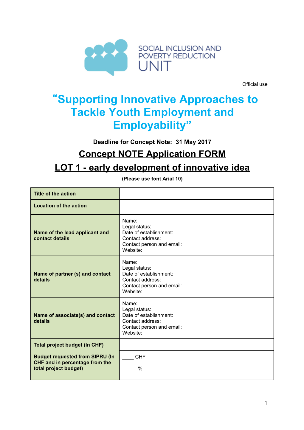 Supporting Innovative Approaches to Tackle Youth Employment and Employability s1