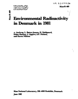 Environmental Radi in Denmark in 1981