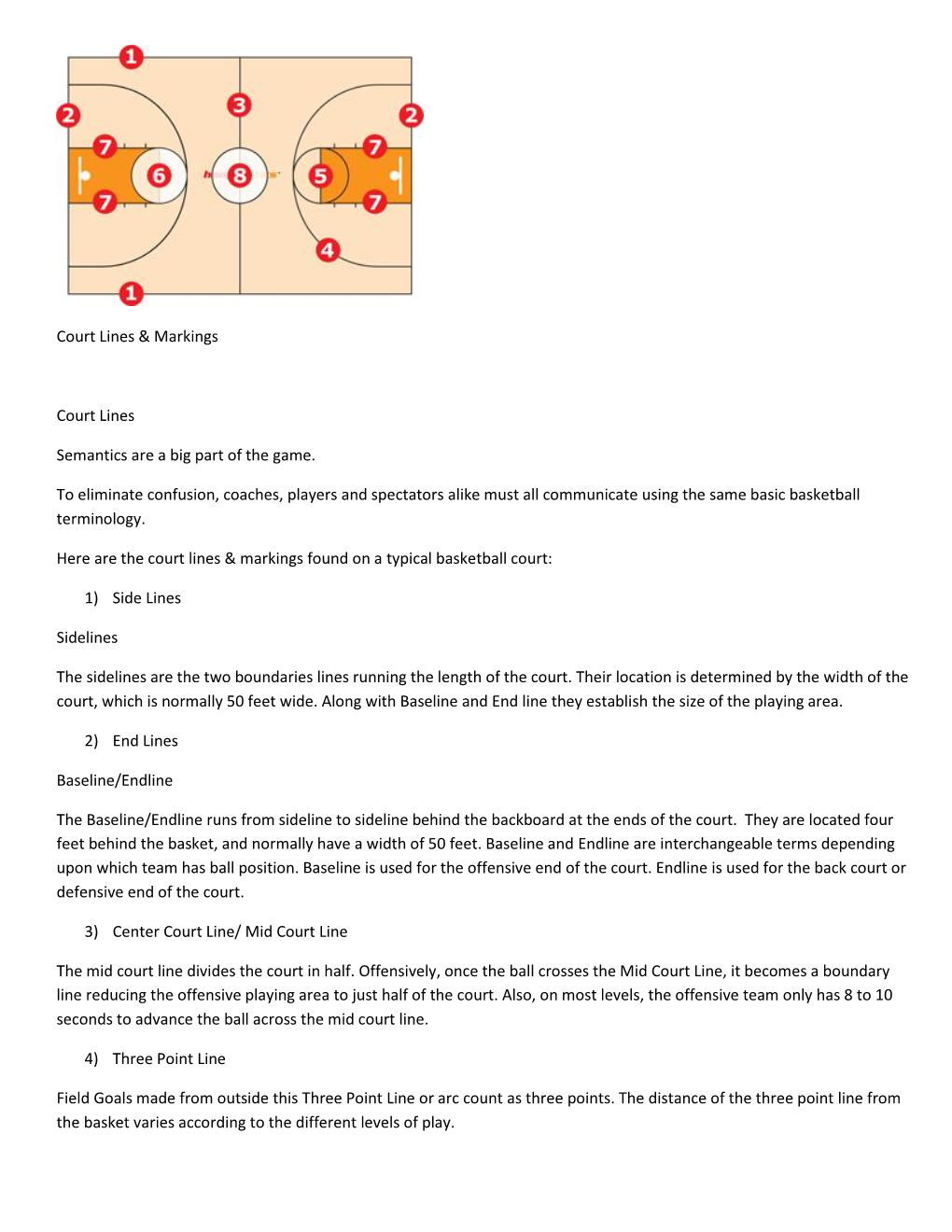 Court Lines & Markings Court Lines Semantics Are a Big Part of The