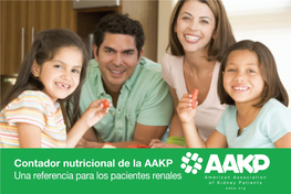 Contador Nutricional De La AAKP Una Referencia Para Los Pacientes Renales