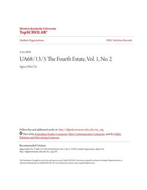 UA68/13/5 the Fourth Estate, Vol. 1, No. 2