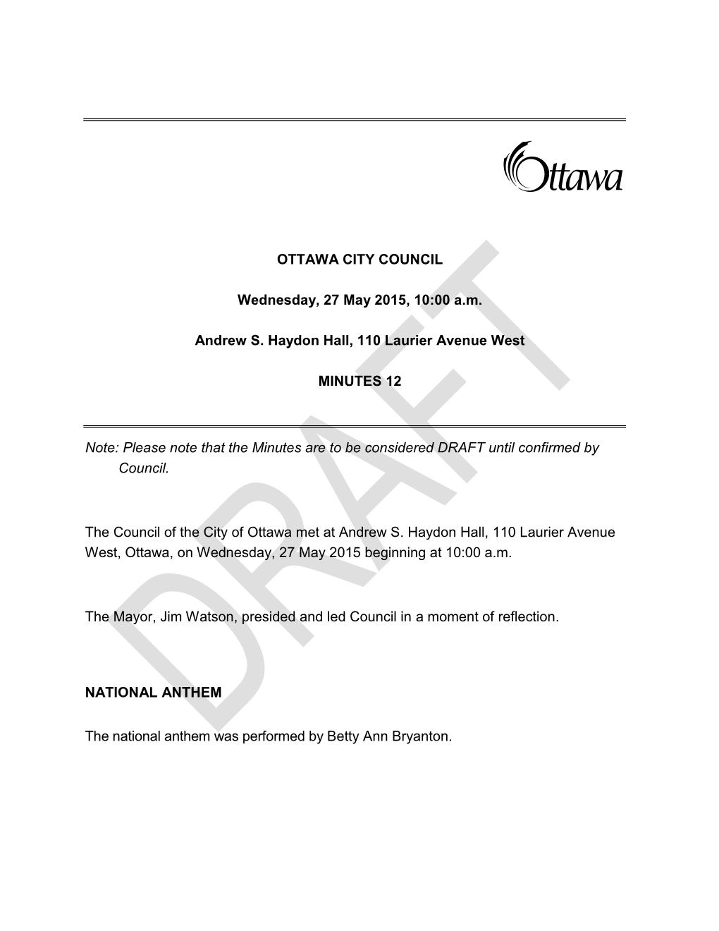 City Council Minutes