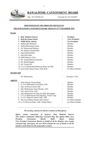 Rawalpindi Cantonment Board