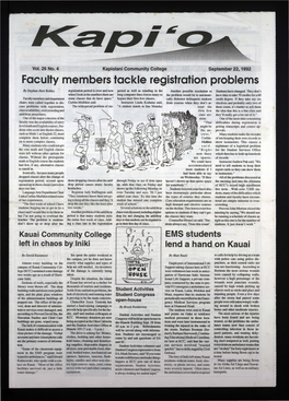 Faculty Members Tackle Registration Problems